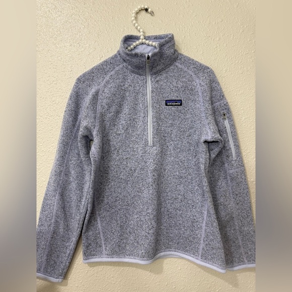 Patagonia Women’s Better Sweater 1/4 Zip Pullover Size S Lavender - Picture 2 of 11